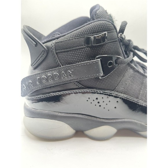 Size 8- Jordan 6 Rings Black Ice Shoes Sneakers - Picture 12 of 16
